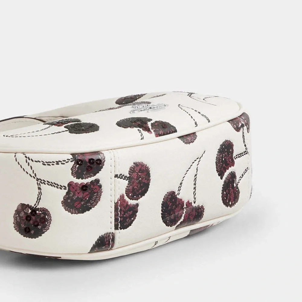 NWT COACH Carmen Leather Mini Crossbody Bag With Cherry‎ Print